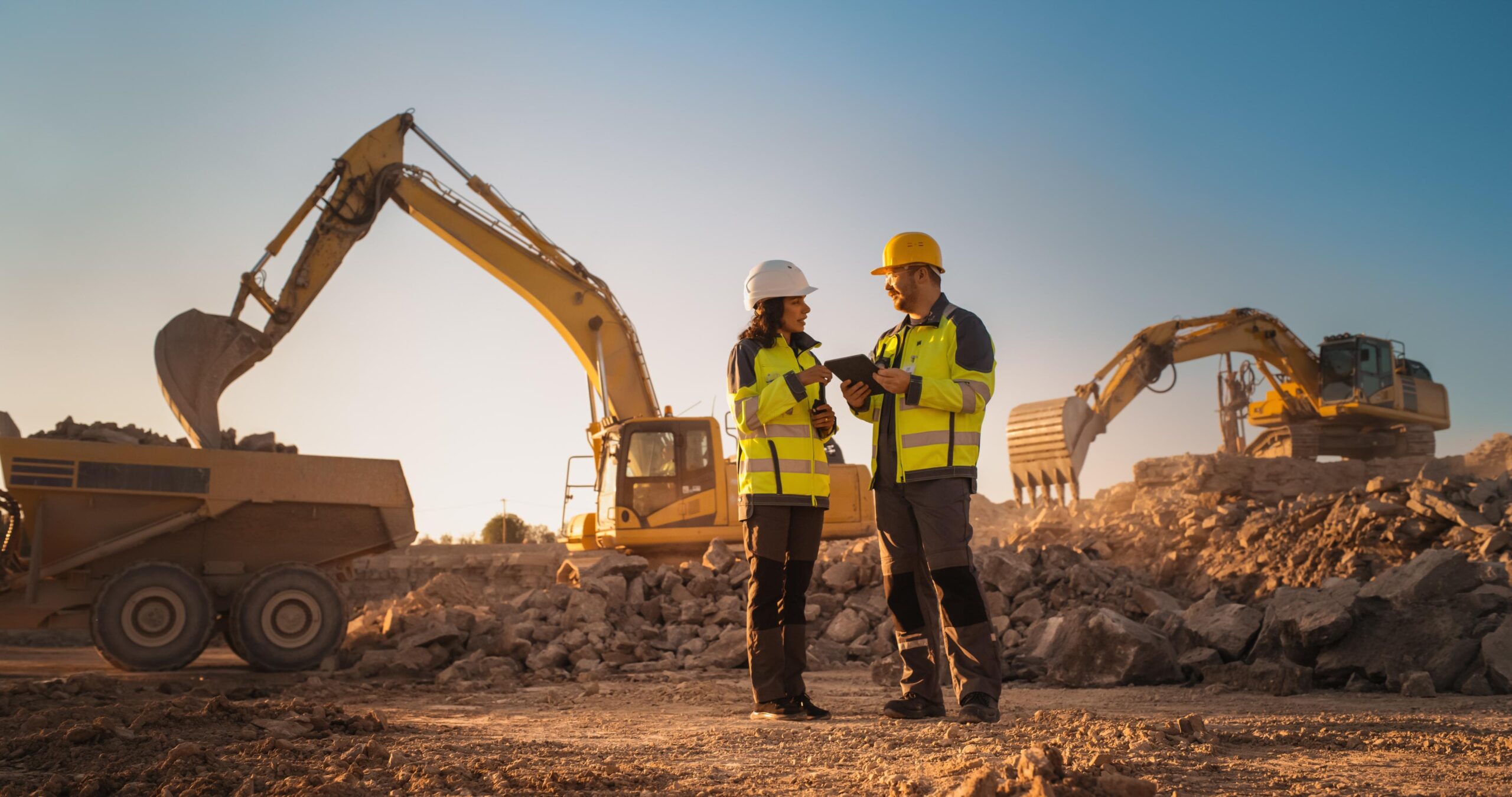 Small business owner using heavy equipment financed through a business loan in Australia